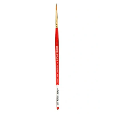 Abbildung von Winsor &amp; Newton 5181703 Sceptre Gold II Künstler Aquarellpinsel mit hoher Farbtragekapazitat exzellenter Sprungkraft, Serie 101 Rundpinsel, kurzer Stiel, Nr.3 2mm