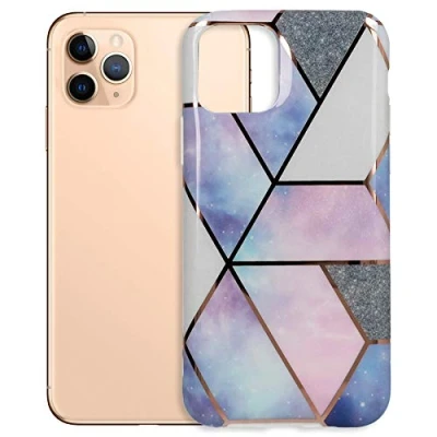 Abbildung von mtb more energy® TPU Hülle Cosmo Marble für Samsung Galaxy A71 (SM A715, 6.7&#039;&#039;) Design 3 (blau+lila) Schutzhülle Handyhülle Case Cover Tasche
