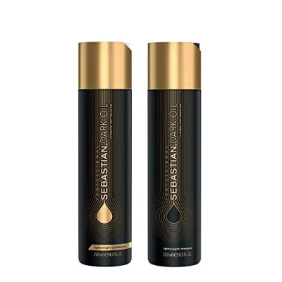 Abbildung von Sebastian Professionelles dunkles Öl, leichtes Shampoo, 250 ml und Conditioner