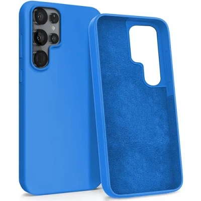 Abbildung von MyGadget Hülle für Samsung Galaxy S22 Ultra Gummierte Handyhülle [ 3 Layer Struktur ] Schutzhülle mit Soft Inlay &amp; Hardcase Cover außen Königsblau