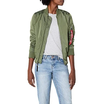 Abbildung von Alpha Industries MA1 TT WMN Bomberjacke, Damen, Größe: Large, Sage green