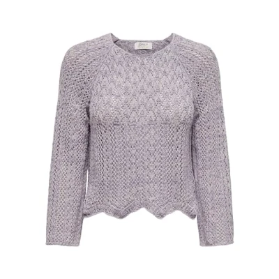 Abbildung von Only Damen Onlnola Life 3/4 Pullover KNT Noos Strickpullover, Lavender, M