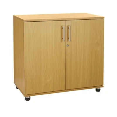 Abbildung von MMT Furniture Ltd buche aufbewahrungsschrank mehrzweckschrank 2 türiger Büroschrank Akten mit einlegeböden abstellschrank (80D x 45W 73H inches)