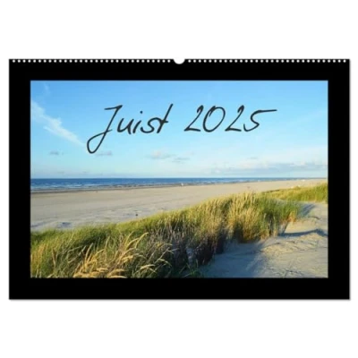 Abbildung von Juist Insel im Wattenmeer (Wandkalender 2025 DIN A2 quer), CALVENDO Monatskalender