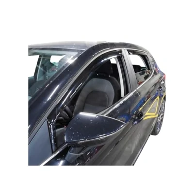 Abbildung von Windabweiser Regenabweiser kompatibel mit Seat Ibiza 2017 2024 Dunkel Acryl 4tlg