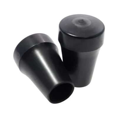 Abbildung von 2EXTREME Ständerfuß 2 Stück Ständer Hauptständer Gummi 22mm schwarz kompatibel für Vespa PK PX COSA LML
