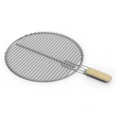 Abbildung von HAGO Edelstahl Grillrost Rund Ø54,5cm Ersatzrost Grillgitter universal mit Griffen massiv Gasgrill Kohlegrill