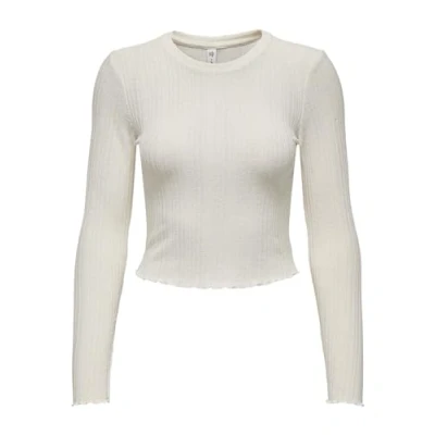 Abbildung von ONLY Damen ONLKISSER L/S Short TOP CC JRS Langarmshirt, Sandshell, M
