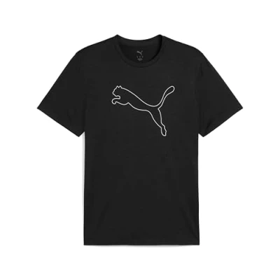 Abbildung von Puma TAD ESSENTIALS Meliertes T Shirt mit Cat Logo Herren Black Heather Größe: 4XL