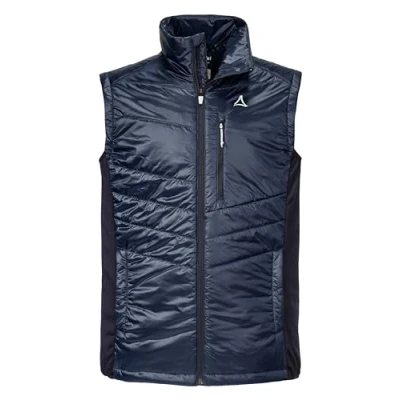 Abbildung von Schöffel Herren Hybrid Vest Stams M, Outdoor Weste mit 4D BODY MAPPING, strapazierfähige, atmungsaktive Funktionsweste Taschen, navy blazer, 52