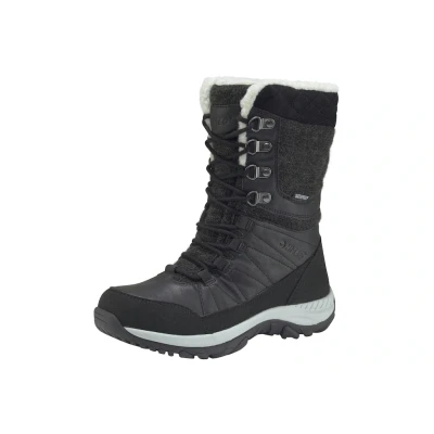 Abbildung von HI TEC RIVA WP Snowboot/Winterstiefel, Damen, Größe: 36, Black Lederimitat/textil