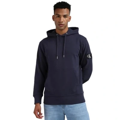 Abbildung von Calvin Klein Jeans Badge Hoodie Sweatshirt, Herren, Größe: XS, Ink