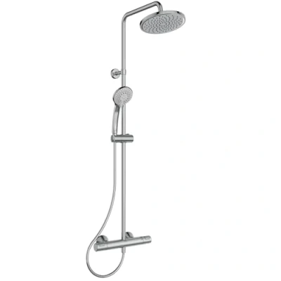Abbildung von Ideal Standard Idealrain CT25 Duschsystem Chrom Hauptbrause Ø200 und Handbrause Ø100