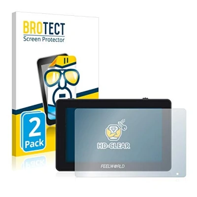 Abbildung von BROTECT (2 Stück Schutzfolie für Feelworld F6 Plus Displayschutz Folie Ultra Klar
