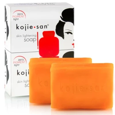 Abbildung von Kojie San Kojico Säureseife für die Hautpflege, 2 x 135 g, Anti Flecken und Aufhellungsformel