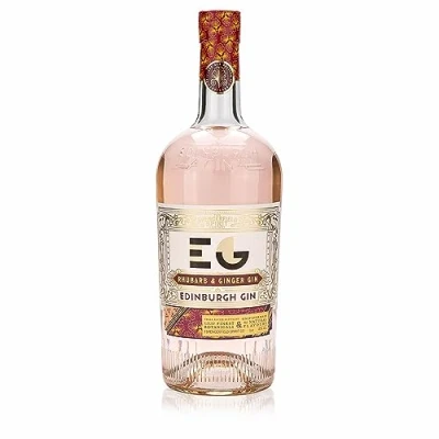 Abbildung von Edinburgh Rhubarb &amp; Ginger Gin Fruchtig würziger Aromen von Rhabarber und Ingwer Einzigartige Geschmackserlebnis (1 l)