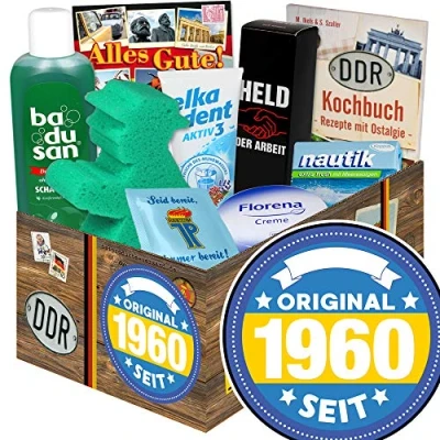 Abbildung von Original 1960 / Pflegeset der DDR 60. Geburtstag Geschenke