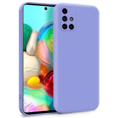 Abbildung von MyGadget Hülle für Samsung Galaxy A71 4G Zweilagige Handyhülle mit Kameraschutz Cover Innenfutter &amp; Silikon außen Flieder