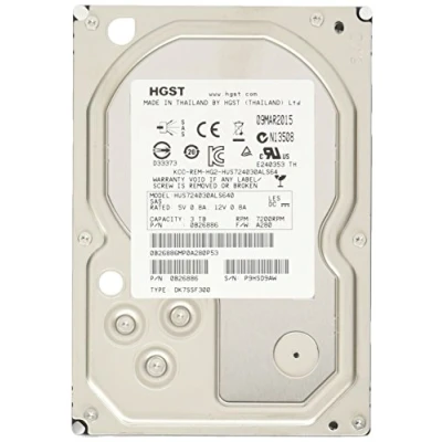 Abbildung von HGST 0B26886 interne Festplatte 3TB (8,9 cm (3,5 Zoll), 7200rpm, SATA)