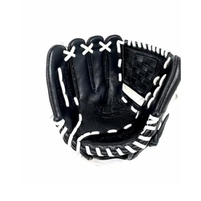 Abbildung von GL 110 RH schwarz Baseballhandschuh, Leder, 28 cm / 11 Zoll, Infield, (für Linkshänder, Wird an der rechten Hand getragen)