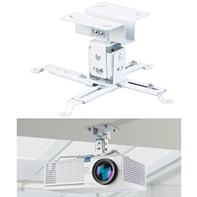 Abbildung von dream audio Beamer Decke: Universal Deckenhalterung für Beamer, 15 cm Tiefe (Beamer Halter, Deckenhalter, Deckenmontage)