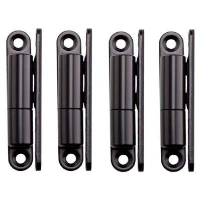 Abbildung von SOTECH 4 Stück Türbänder Aufschraubband 15 x 83 mm Scharnier Renovierband für Innentüren zum Aufschrauben (Stahl schwarz)