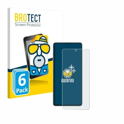 Abbildung von BROTECT Entspiegelungs Schutzfolie für Xiaomi Poco F6 (6 Stück) Matte Displayschutz Folie, Anti Reflex, Fingerprint