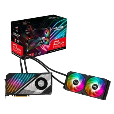 Abbildung von ASUS ROG Strix LC Radeon RX 6900 XT 16 GB Gaming Grafikkarte (16GB GDDR6/PCI Express 4.0/2525MHz/16000MHz)