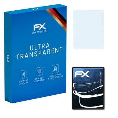 Abbildung von atFoliX Schutzfolie kompatibel mit Apple iPad Pro 12.9 2018 Folie, ultraklare FX Displayschutzfolie (2X)