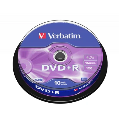 Abbildung von DVD+R 4,7 GB VERBATIM 16x Cakebox 10 Stück
