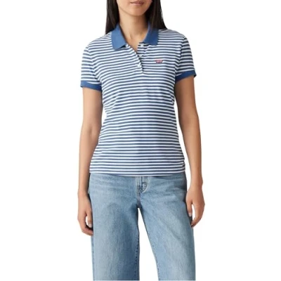 Abbildung von Levi&#039;s Poloshirt, Damen, Größe: XS, Marigold stripe dutch blue