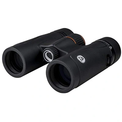Abbildung von Celestron 71403 TrailSeeker ED 10 x 32 Dachkantprismenfernglas, voll vergütete Breitband Linsen, BaK 4 Prismenglas, Schwarz