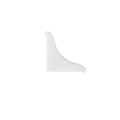 Abbildung von DQ PP 1x WINKELLEISTE ENDSTÜCK Weiss matt 13 x 13mm PVC Küchenleiste Arbeitsplatte Abschlussleiste Küchenabschlussleiste Wandabschlussleiste Tischplattenleisten