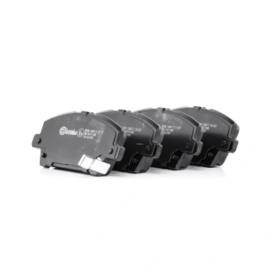 Abbildung von BREMBO P 28 037 Bremsbelagsatz mit akustischer Verschleißwarnung Bremssattelschrauben ohne Zubehör HONDA: CIVIC 8 Hatchback