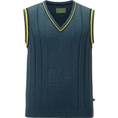 Abbildung von Charles Colby EARL Strickpullover, Herren, Größe: 4XL, Petrol