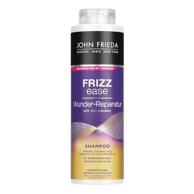 Abbildung von John Frieda Wunder Reparatur Shampoo Vorteilsgröße: 500 ml Frizz Ease Serie Haartyp: widerspenstig, geschädigt, strapaziert Kabinettgröße