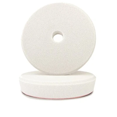 Abbildung von ALCLEAR 50145S Polierpad Auto Polierschwämme, weich für RUPES® Poliermaschine, Durchmesser : 145/128x25 mm, weiß, 2er Set, Polierpad, Polierschaum