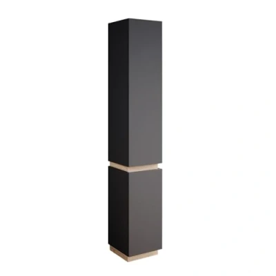 Abbildung von Vicco Badschrank Gloria, Anthrazit/Sonoma, 33 x 197.5 cm mit 2 Türen