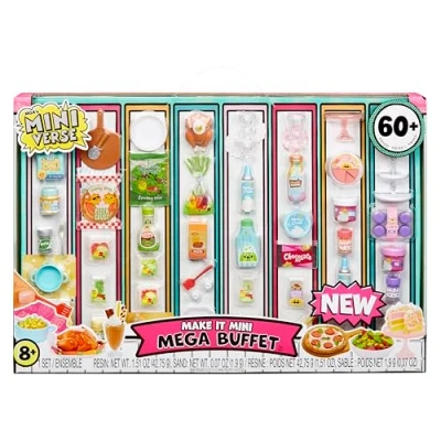 Abbildung von MGA&#039;s Miniverse Make It Mini Mega Buffet Sammlerstücke, DIY, Kunstharz Bastelspiel, Nachgebildete Lebensmittel, für Sammler + Kinder ab 8 Jahren, Nicht ESSBAR