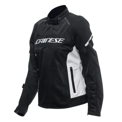 Abbildung von Dainese Air Frame 3 Tex Jacket Wmn, Sommer Motorradjacke mit herausnehmbarem, winddichtem Innenfutter, Frau, Schwarz/Weiß/Weiß, 44