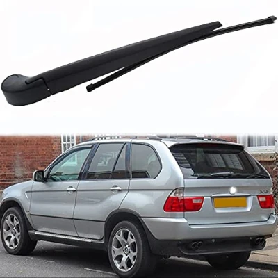 Abbildung von ZELLYA Wischerarm Hinten Scheibenwischer Wischer Set, für BMW X5 E53 2000 2005 Scheibenwischerarm Blatt Austausch Kunststoff Schwarz