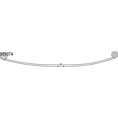 Abbildung von CS Germany 10.565.074.00 Blattfeder Hinterachse FORD: Transit Mk6 Tourneo, Bus, Kastenwagen