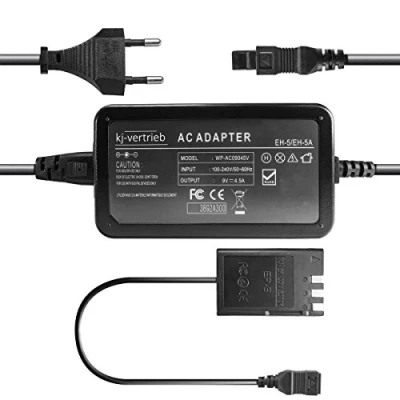 Abbildung von Netzteil mit Akkuadapter EP 5 für Nikon EH 5A 9V 4,5A