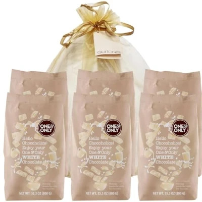 Abbildung von GUSTONE. One&amp;Only White Chocolate Powder 6 x 800g Beutel Geschenkset