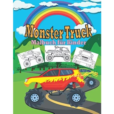 Abbildung von Monster Truck Malbuch für Kinder: Kinder Spaß und coole Designs von Trucks
