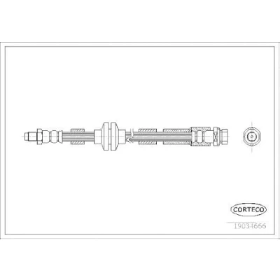 Abbildung von CORTECO 19034666 Bremsschläuche 410 FORD: Focus 2 Kombi