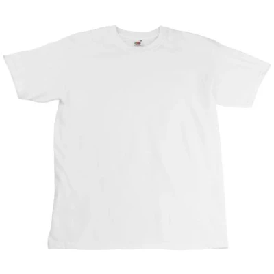 Abbildung von Fruit of the LoomHerren T Shirt Weiß