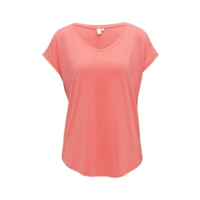 Abbildung von QS Locker IM MIX Tshirt basic, Damen, Größe: Medium, Koralle