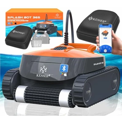 Abbildung von KESSER Poolroboter Poolroboter, Poolsauger für Boden und Wand Poolreiniger bis 100m² Pools mit APP
