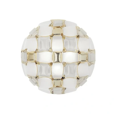 Abbildung von Slamp Mida Wandleuchte, 50 cm, weiß gold